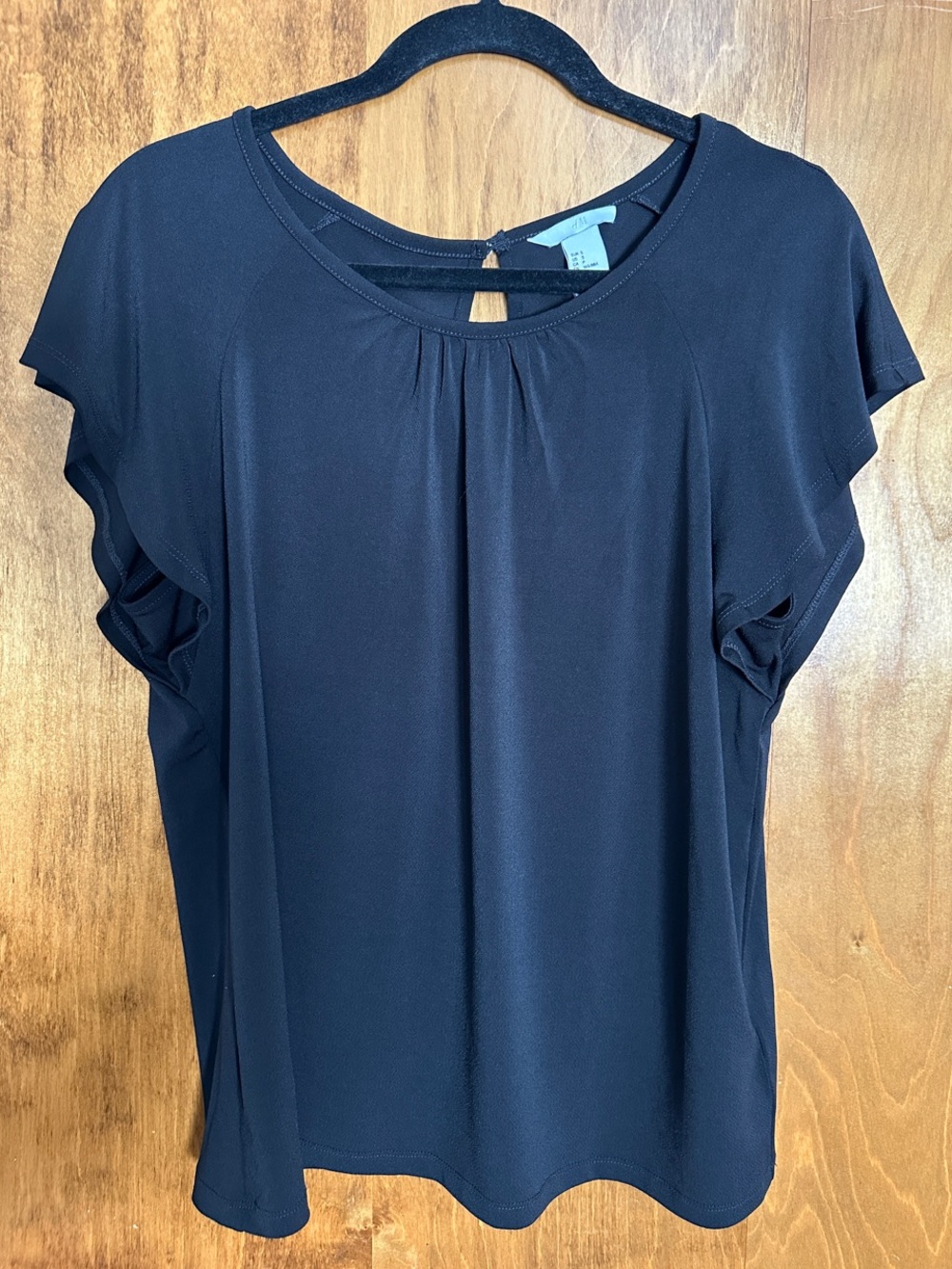 H&M Black Women's Short Sleeve Blouse